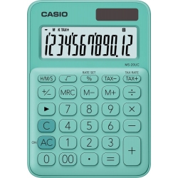 Kalkulator CASIO MS 20UC-GN zielony pastelowy
